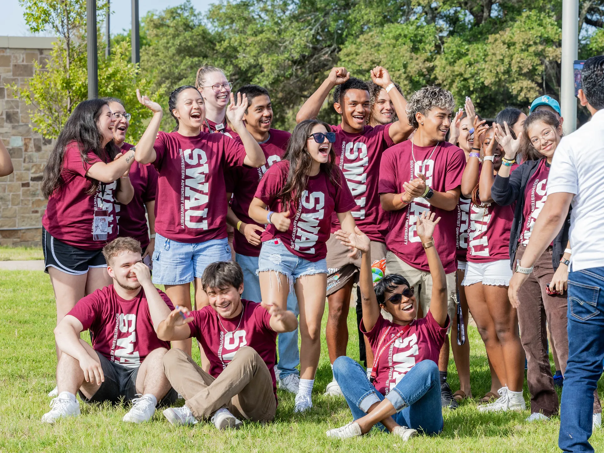SWAU CORE Week Students Cheering